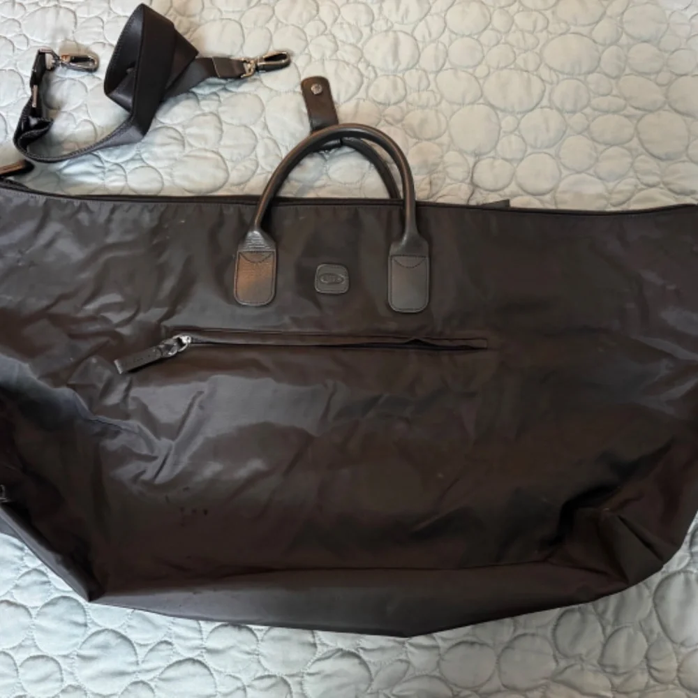 Bric's Milano Nylon Duffle Bag Black on Black